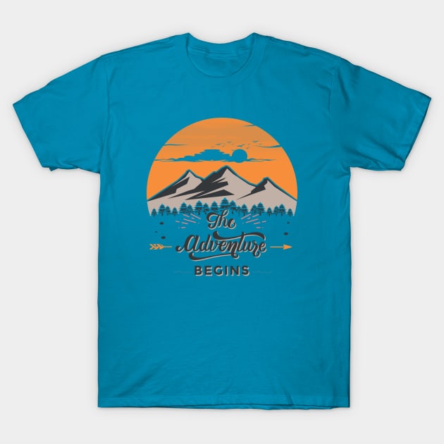 The adventure begins T-Shirt by Aestrix